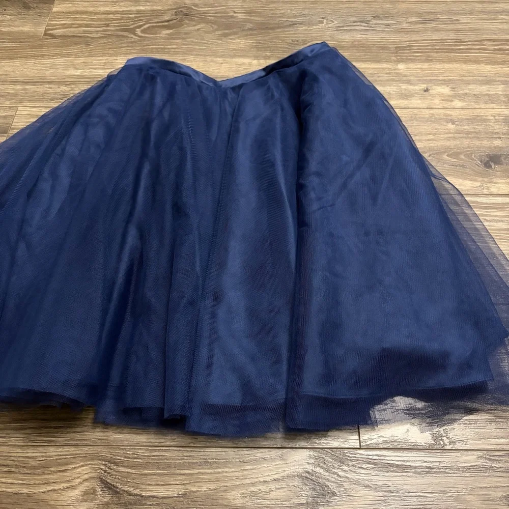 NWT Y2K JJ’s House Layered Tulle Balletcore Mini Skirt (Navy Blue)Size 4